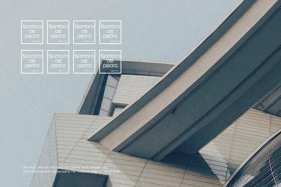 Sombras Font Display Font Preview for 3D
