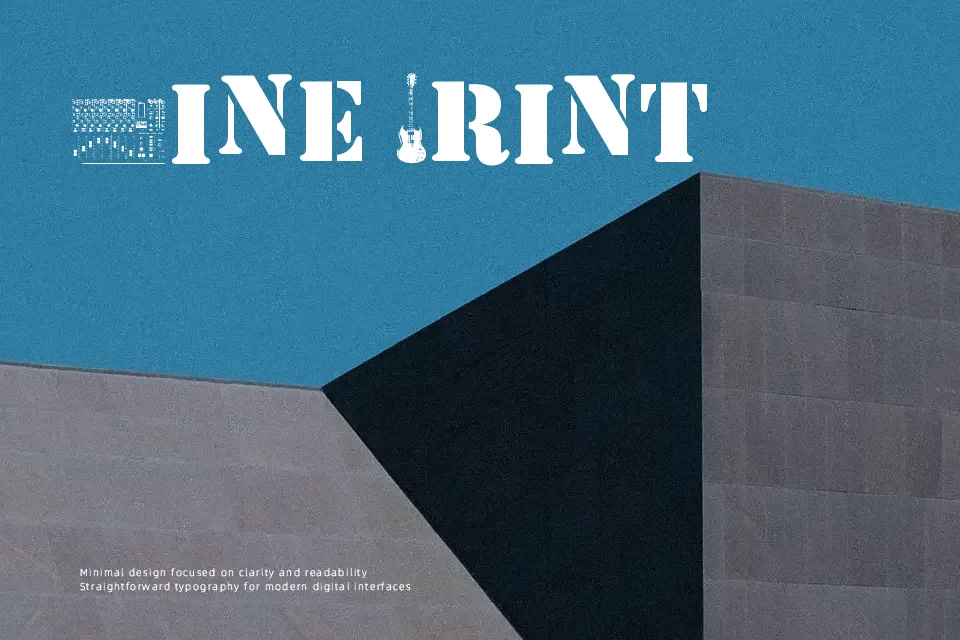 Soundpieces Font Geometric Font Preview for Packaging