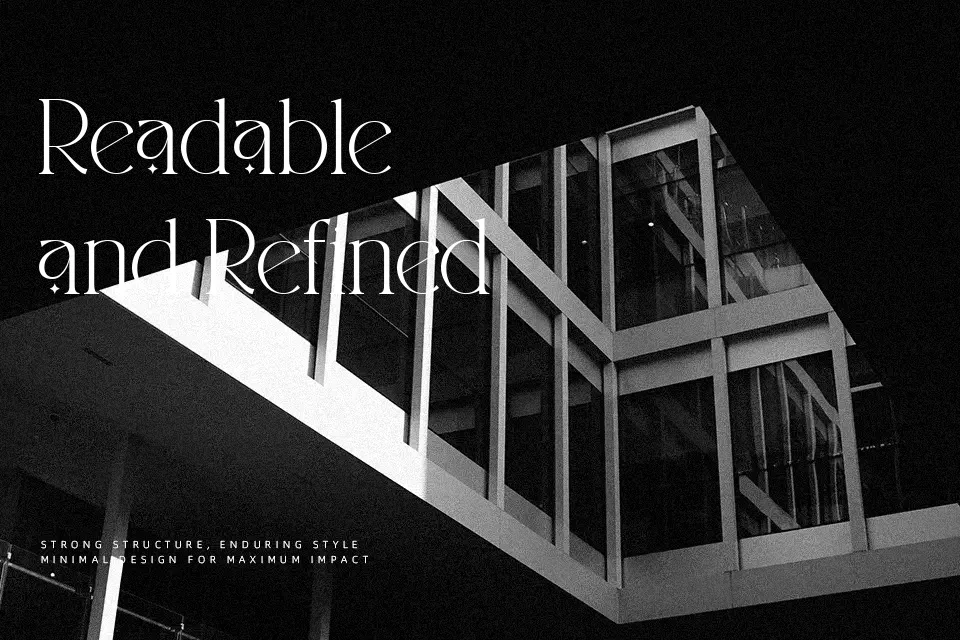 South Amsterdam Font Serif Font Preview for Packaging