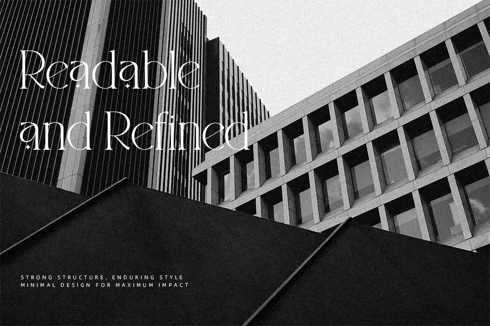 South Amsterdam Font Serif Font Preview for Logo