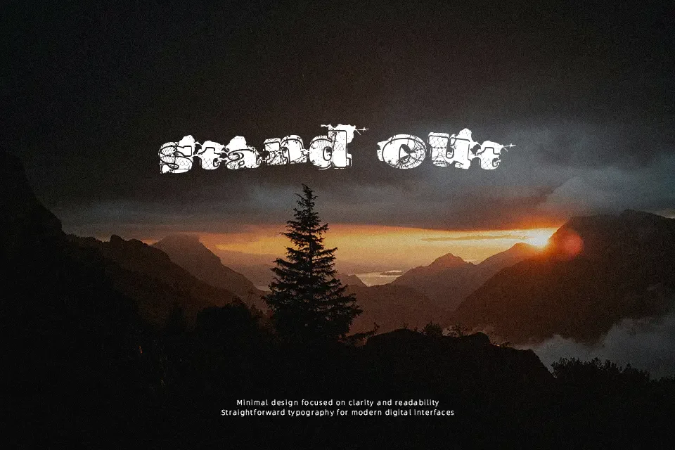 Southern Riots Font Font Preview for Dark Poster