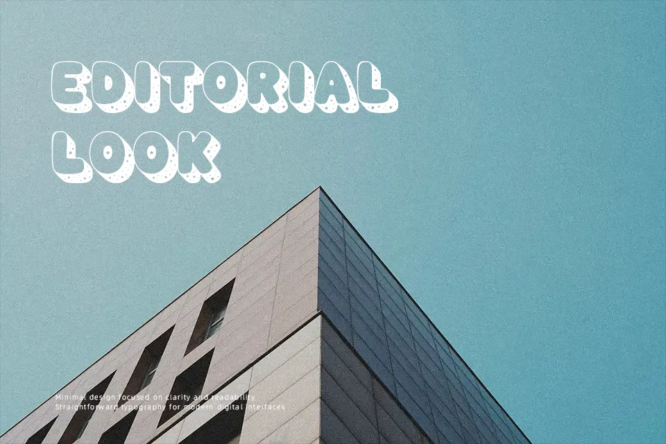 Space Time Font Geometric Font Preview for Headline
