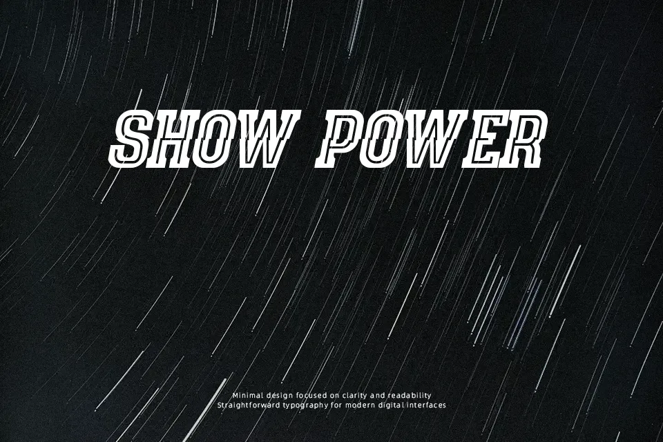 Speedhunter Line Font Font Preview for Creative Poster