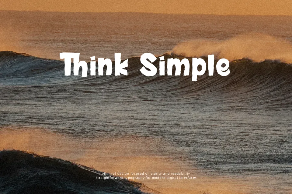 Spider Monkey Font Font Preview for Energetic Mood