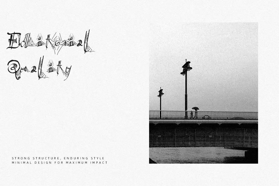 Spider Written Font Font Preview for Artistic Holiday