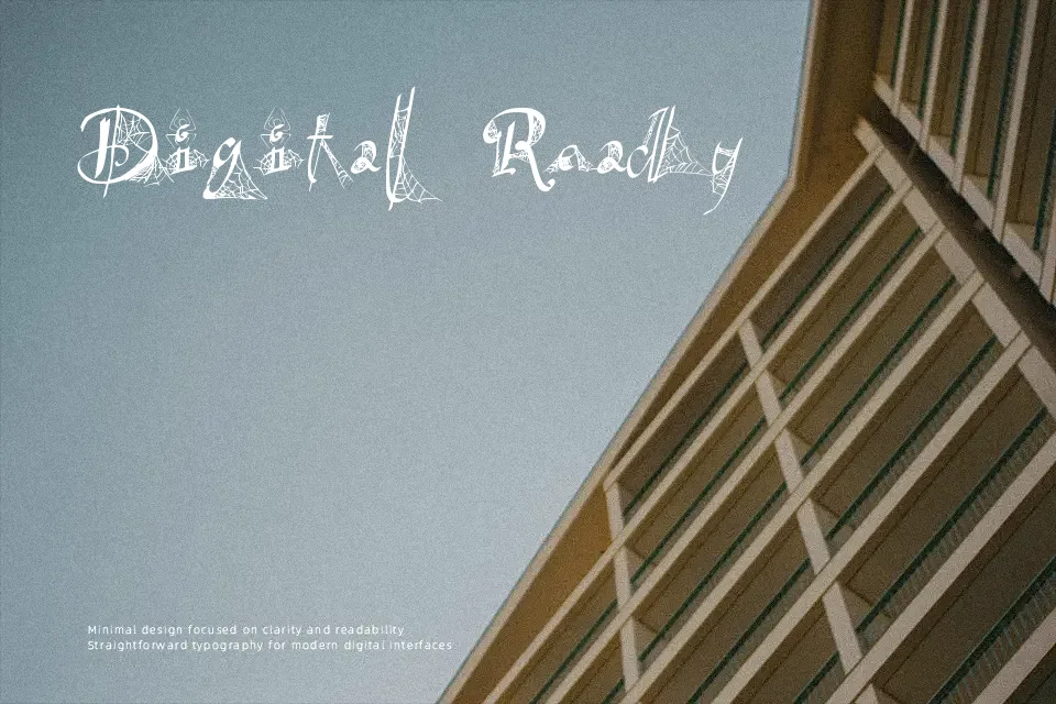 Spider Written Font Font Preview for Horror Holiday