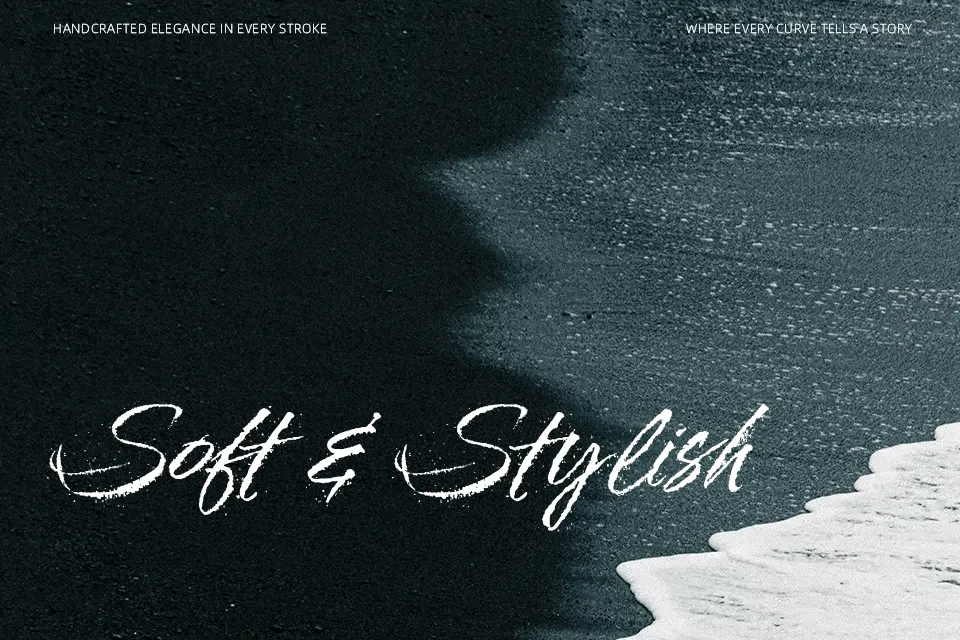 Splash Font Handwritten Font Preview for Logo