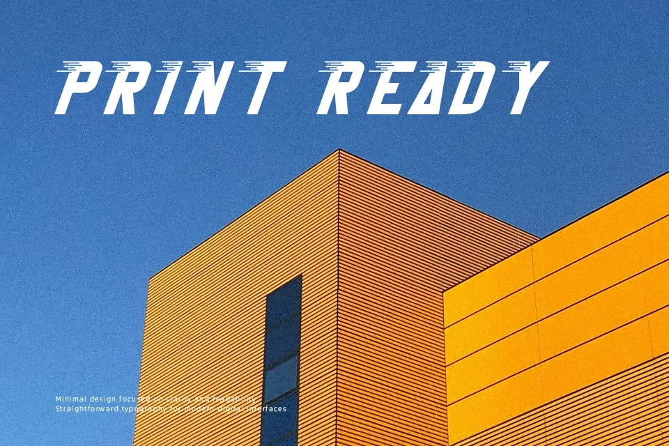 Sprint Runner Font Display Font Preview for Poster