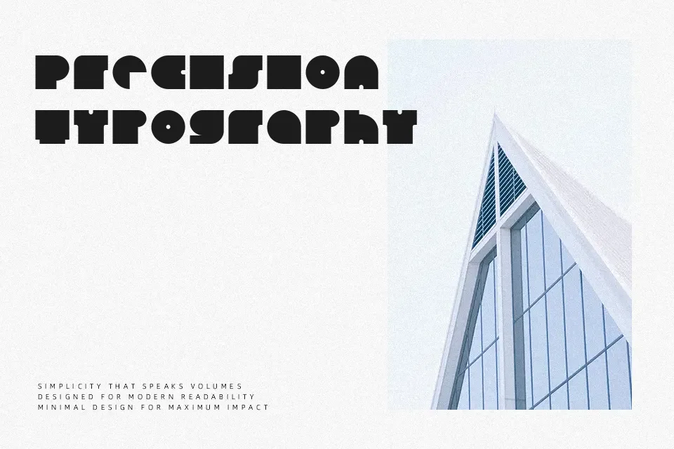 Square 80 Font Display Font Preview for Logo