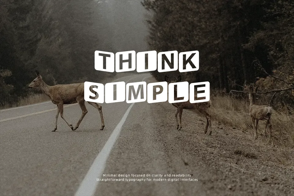 Square Kids Font Geometric Font Preview for 3D