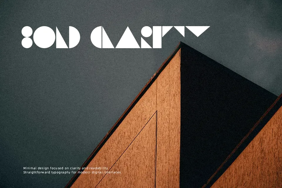 St Bookashade Font Geometric Font Preview for Music