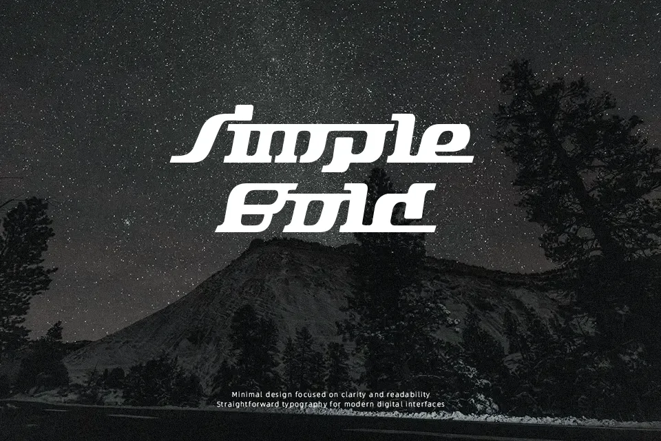 Starbat Font Geometric Font Preview for Film