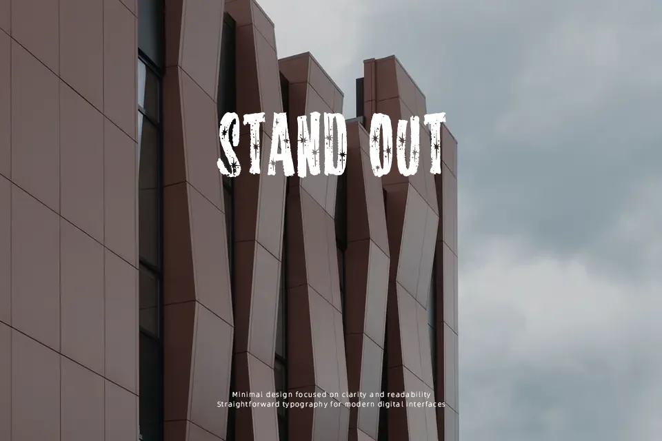 Starshine MF Font Decorative Font Preview for Film