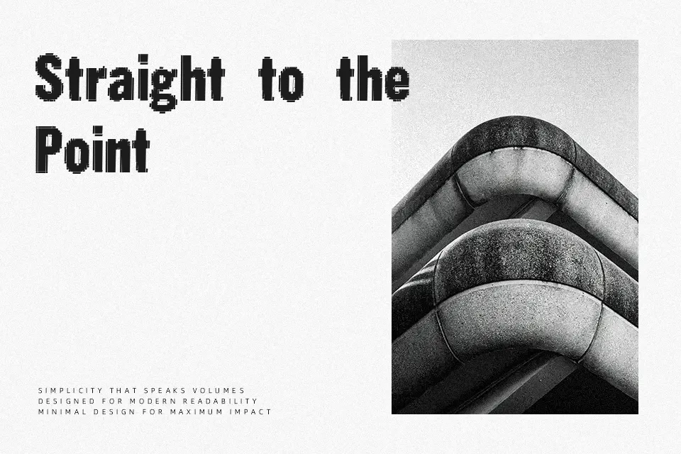 Static Age Fine Tuning Font Decorative Font Preview for Film