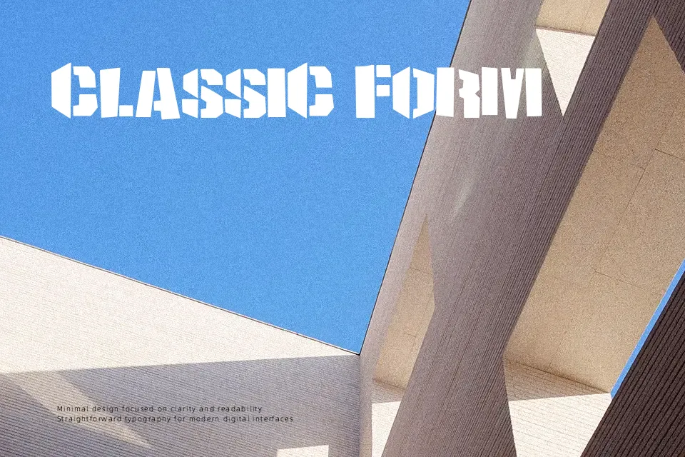 Stencil Gothic Font Stencil Font Preview for Packaging