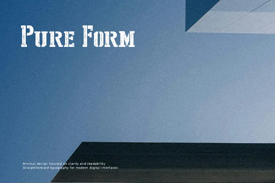 Stencil Style New Font Font Preview for Headline