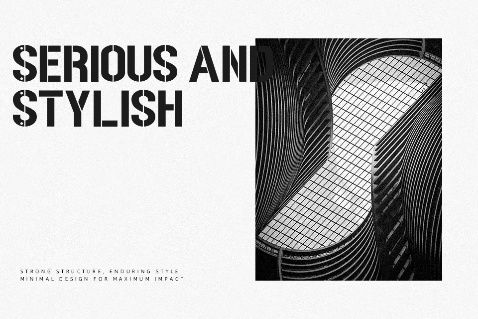 Stenciland Font Stencil Font Preview for Headline