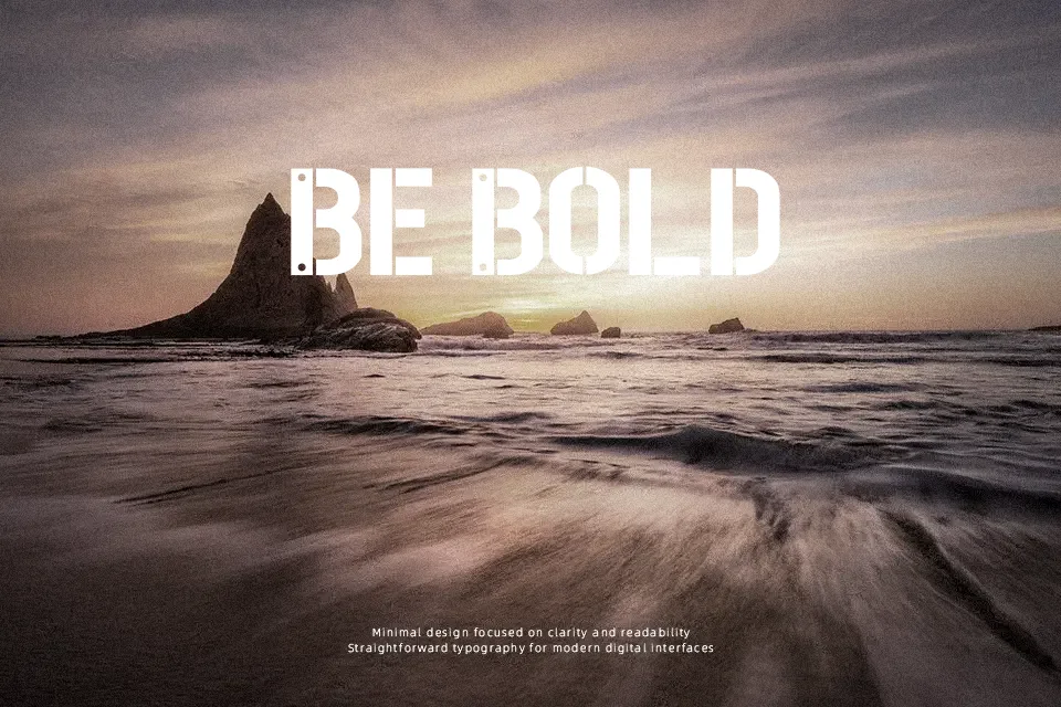 Stenciland Font Font Preview for Bold Gaming