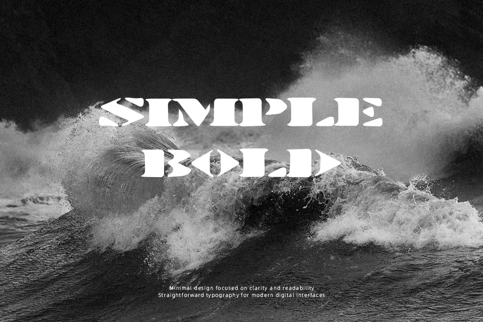 Stenciltration Font Font Preview for Bold Poster