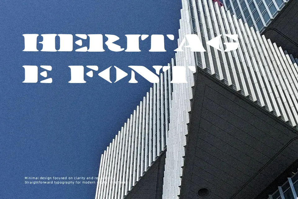 Stenciltration Font Font Preview for Rough Headline