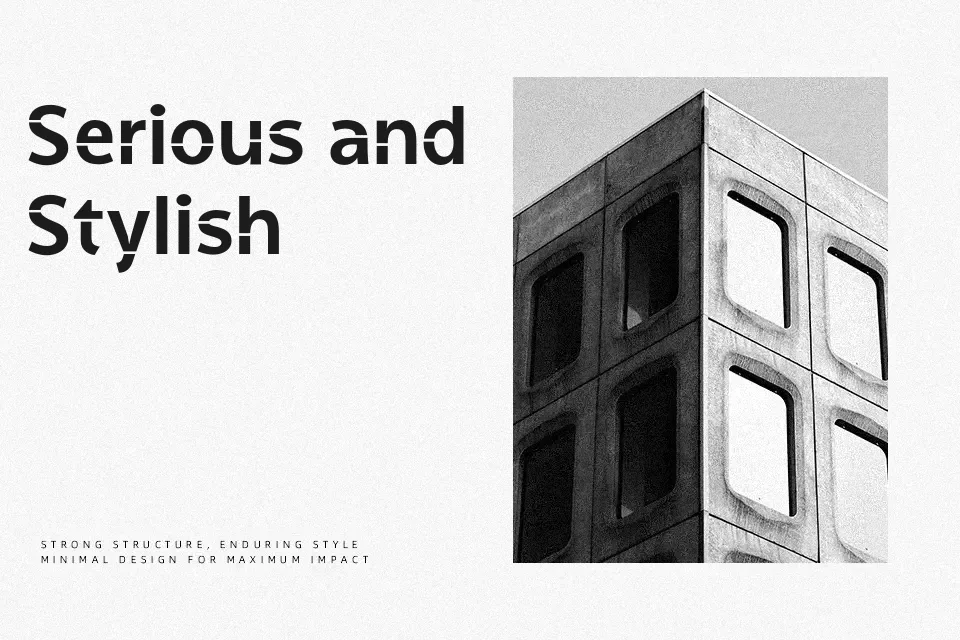 Stenha Font Geometric Font Preview for Poster