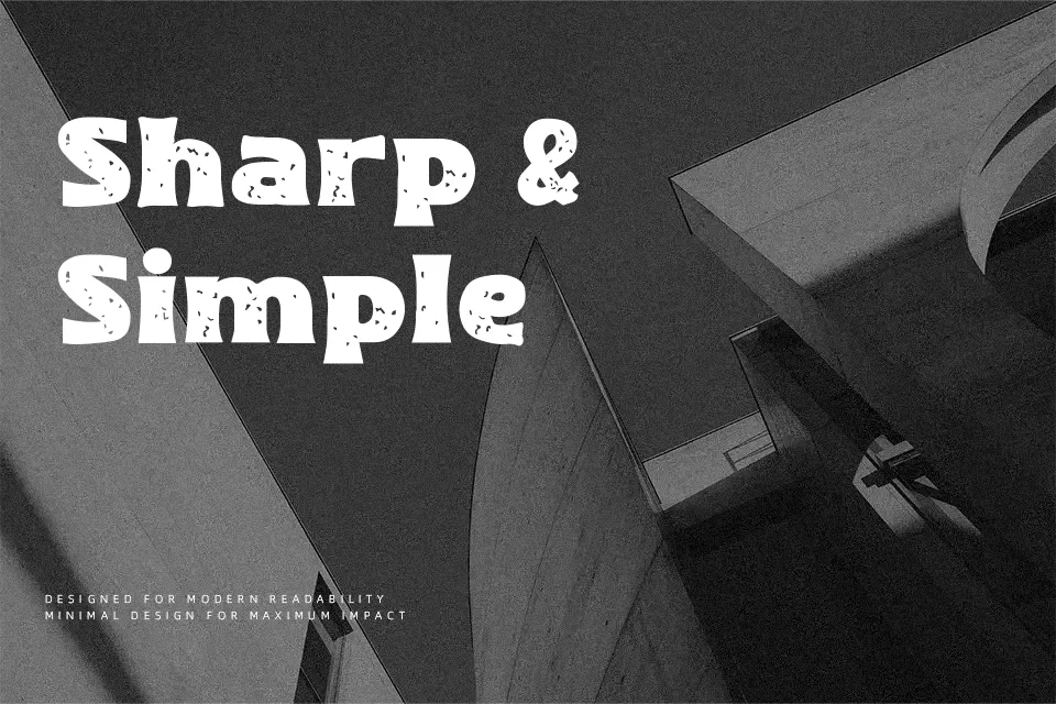 Stepon Font Geometric Font Preview for Logo
