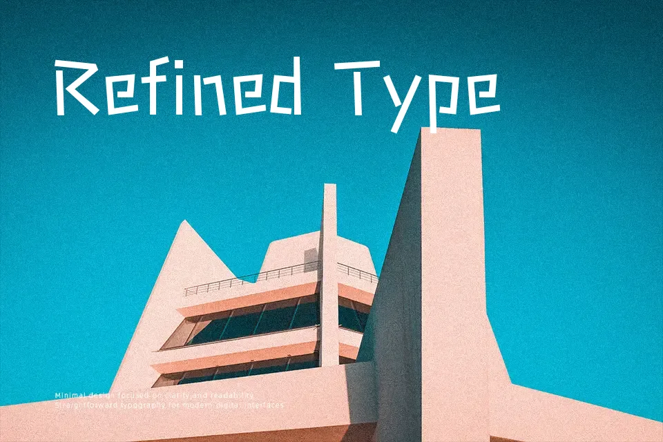 Stick Font Sans Serif Font Preview for Editorial