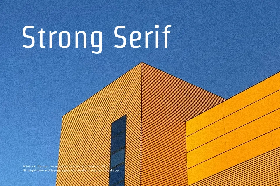 Strait Font Font Preview for Minimal UI Design