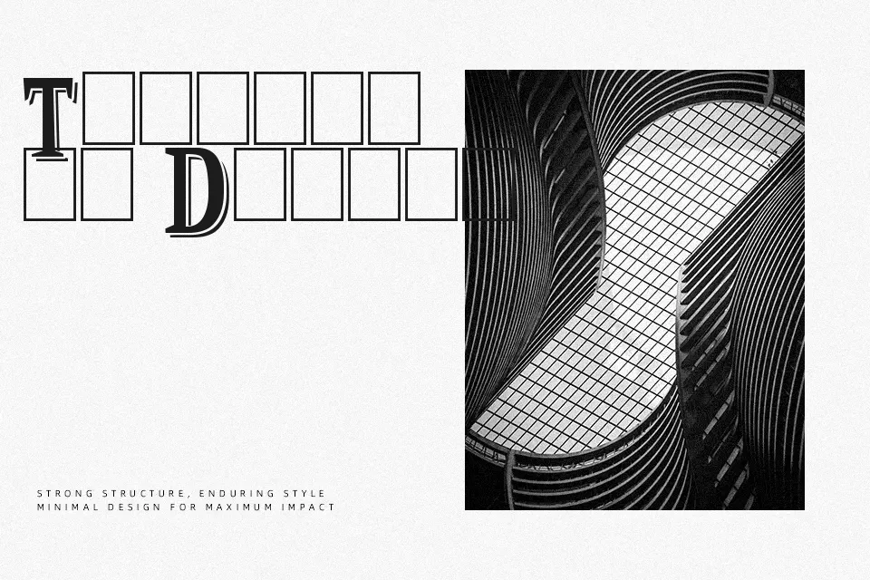 Strange Shadow Font Decorative Font Preview for Poster
