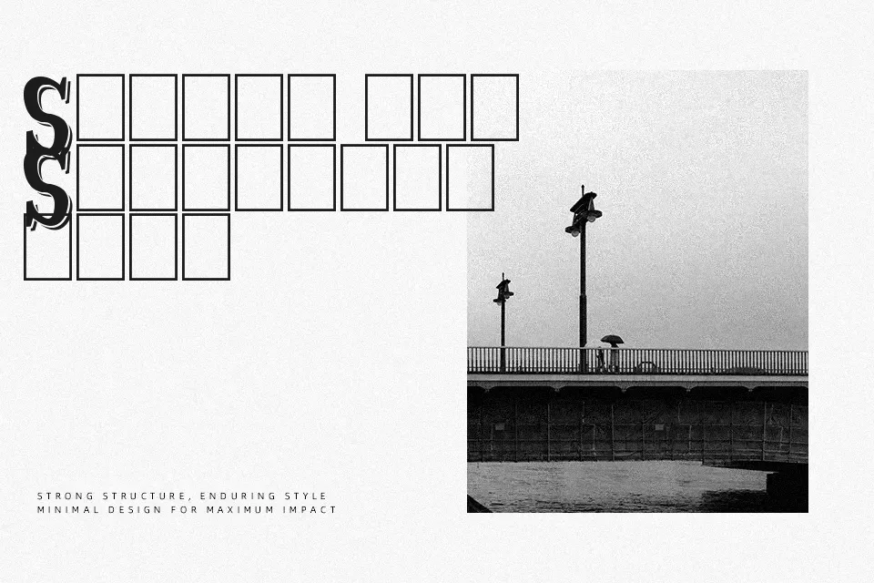Strange Shadow Font Font Preview for Retro Website