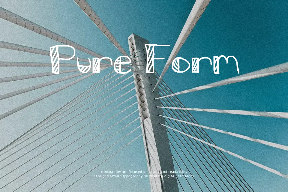 Stripes and bubbles Font Font Preview for Creative Poster