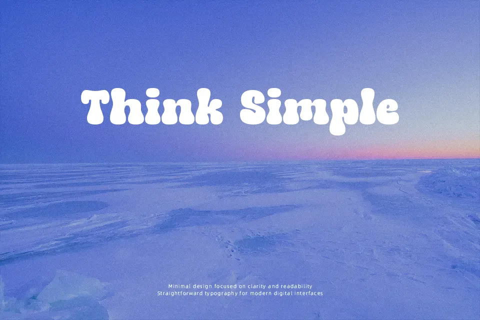 Sundrops Display Font Rounded Font Preview for Headline