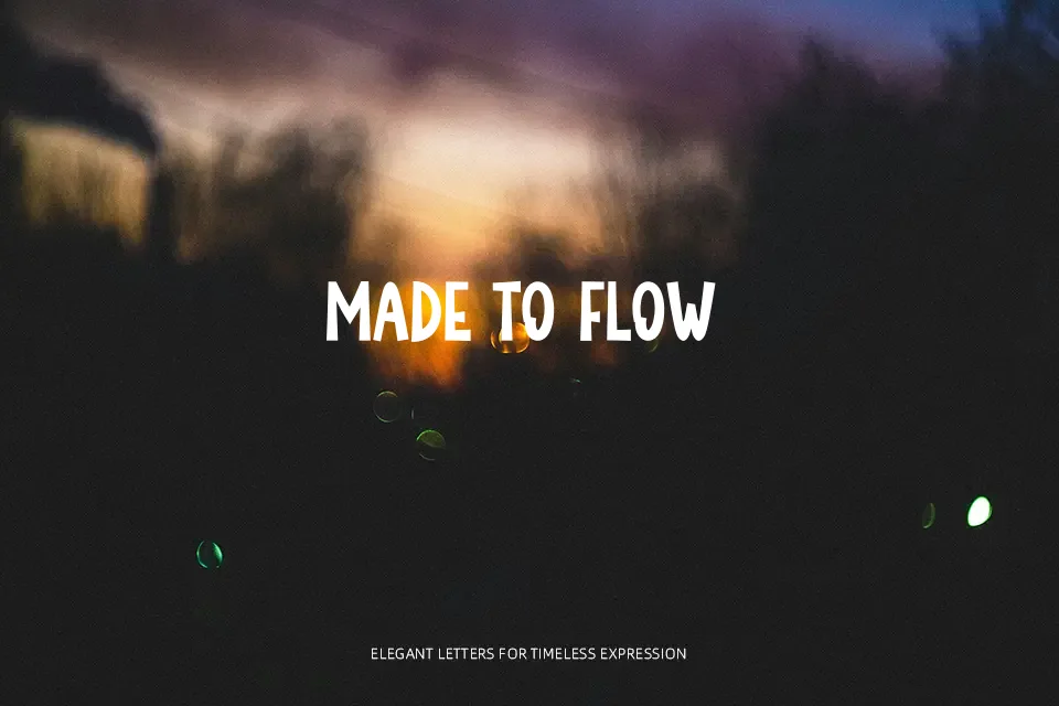 Sunlight Exposure Font Script Font Preview for Social Media