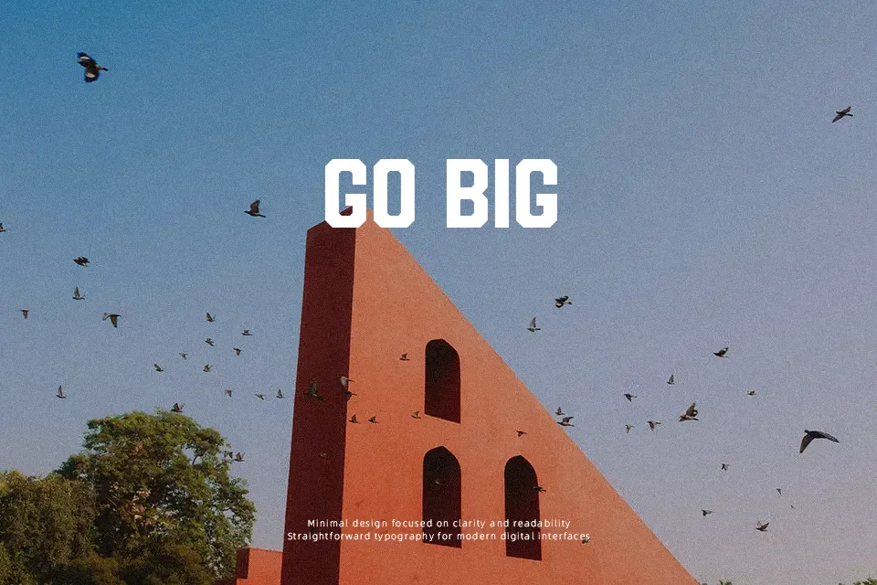 Super Bowl Font Geometric Font Preview for Sports