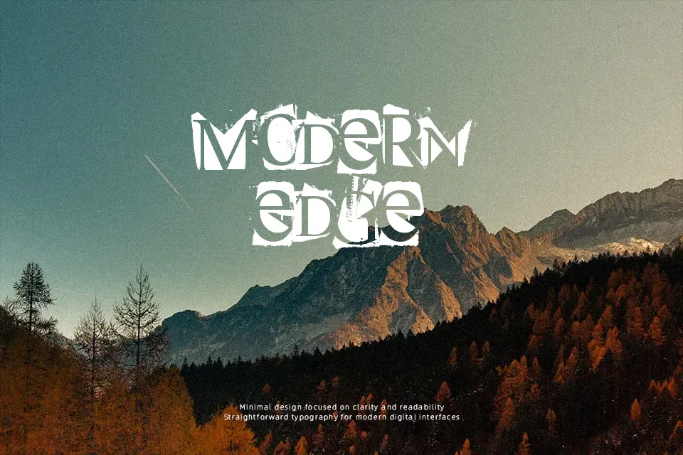 Super Danger Font Font Preview for Dark Mood