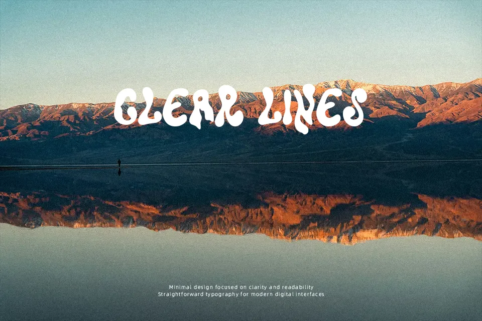 Super Liquida Font Font Preview for Groovy Mood