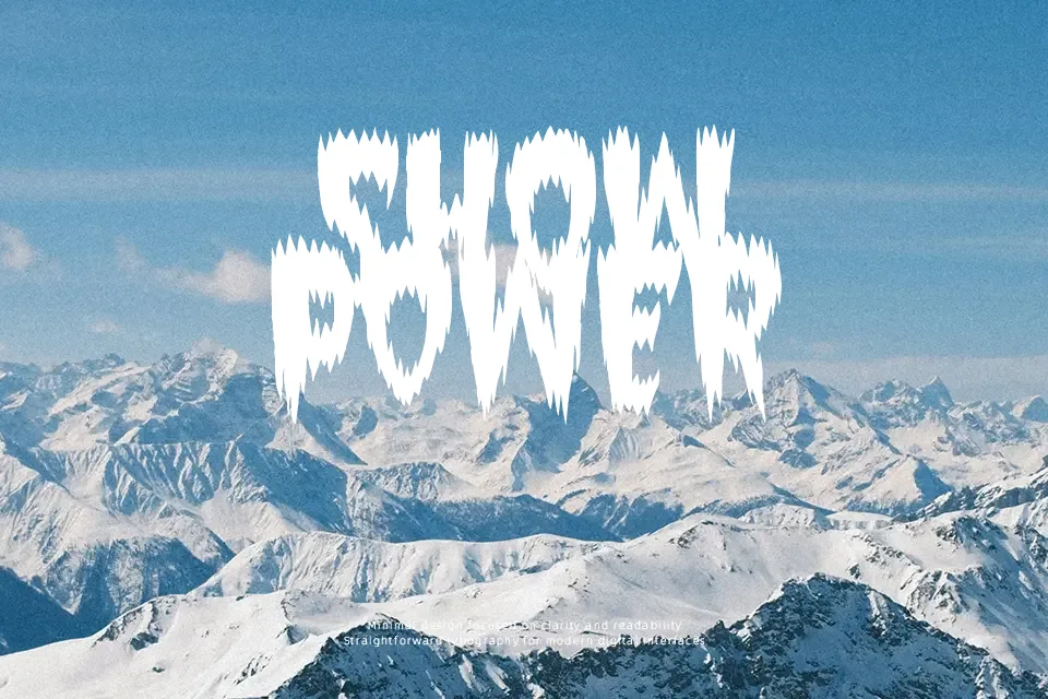 Super Weird Font Display Font Preview for Poster