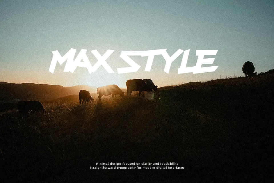 Supercarver Font Font Preview for Creative Poster