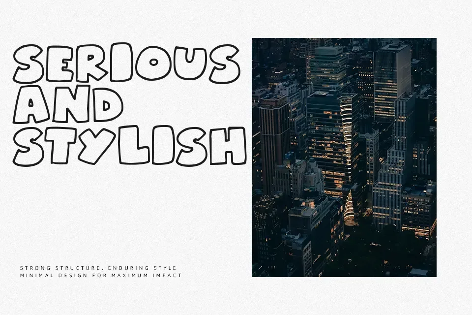 Superchunky Font Cartoon Font Preview