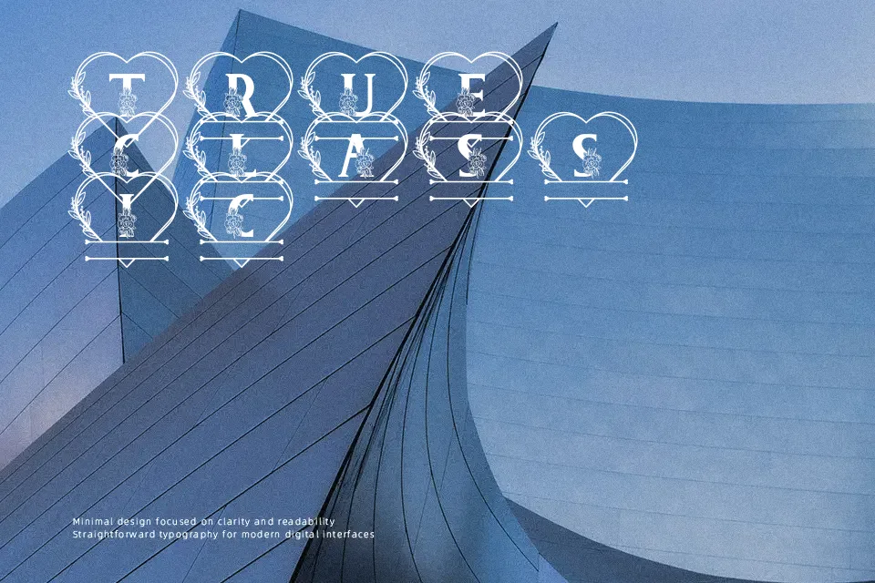 Sweety Camellia Monogram Font Font Preview in Latin