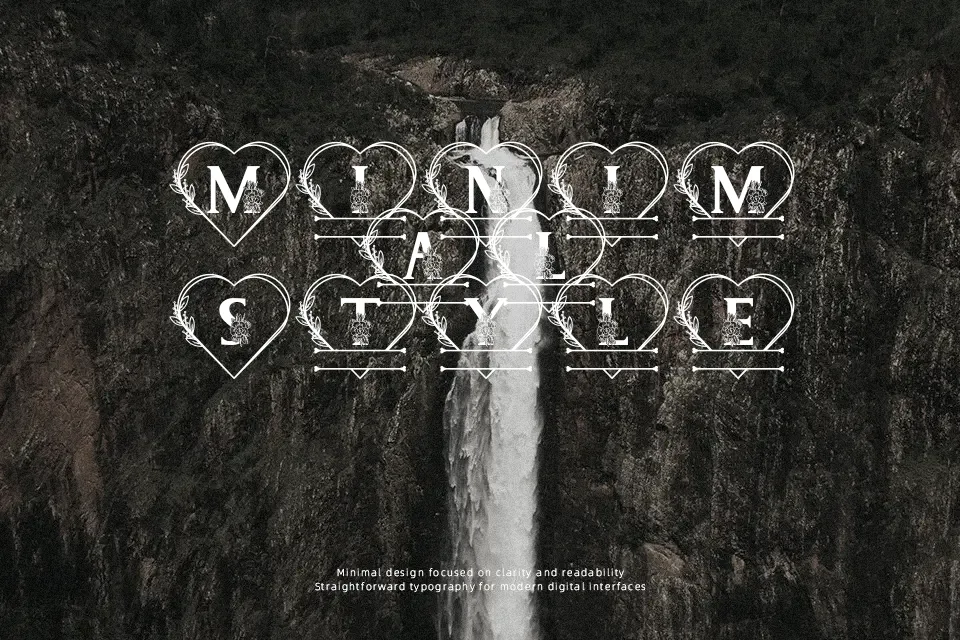 Sweety Camellia Monogram Font Font Preview for Romantic Wedding