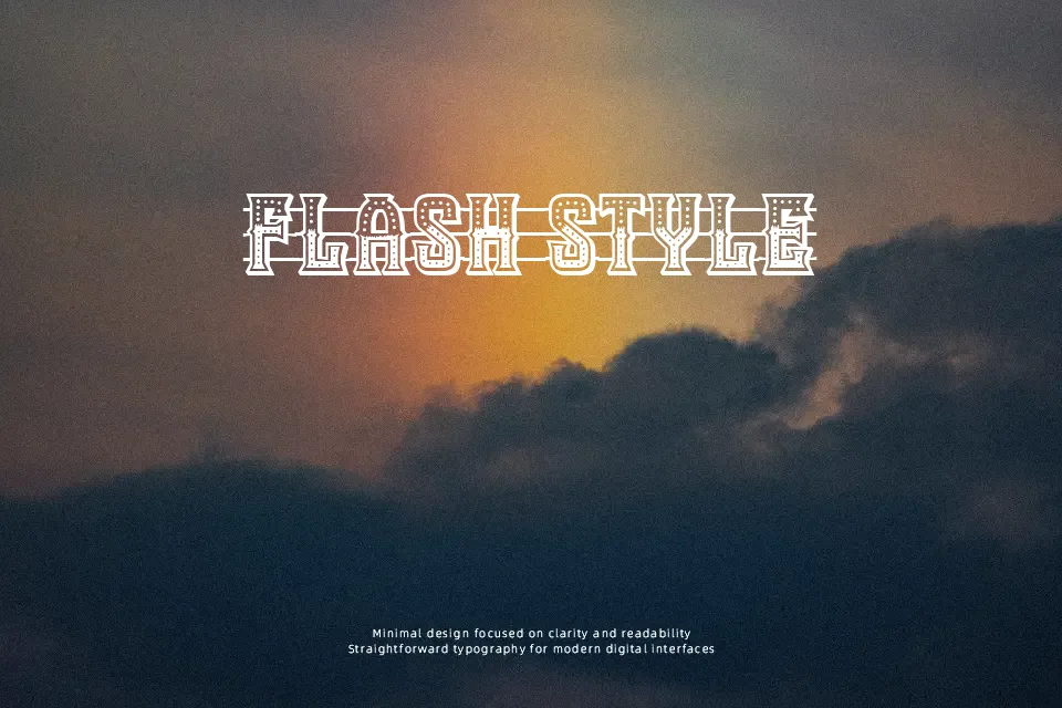Sword Font Font Preview for Dark Film