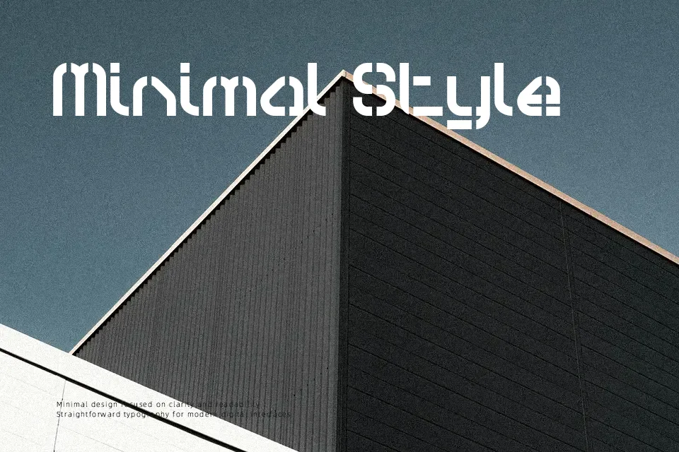 Sylar Stencil Font Geometric Font Preview