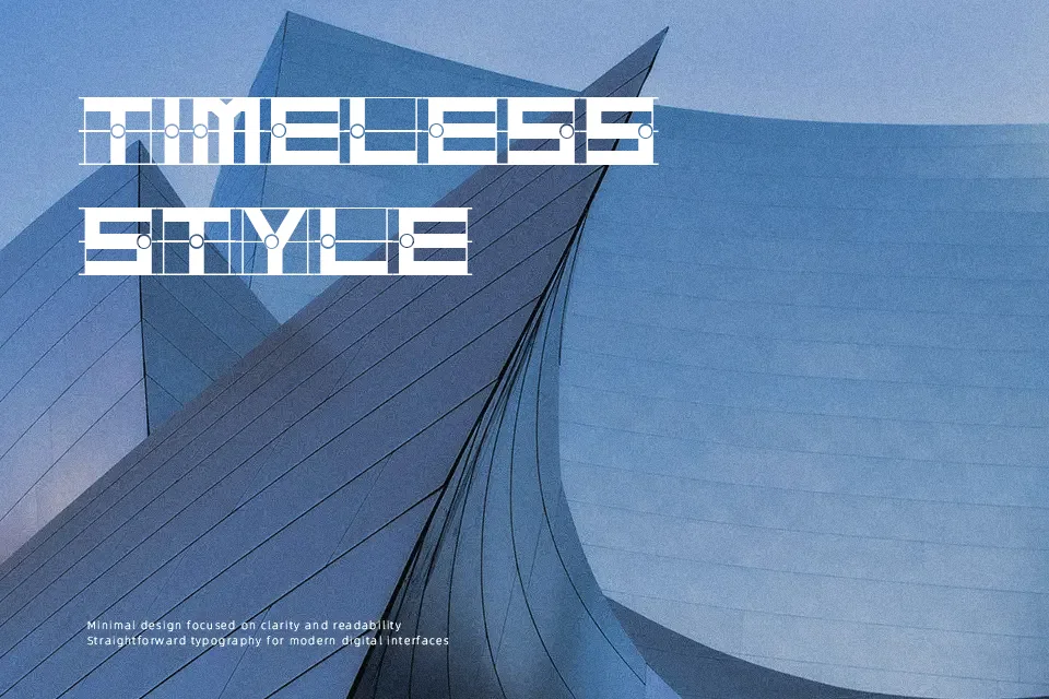 Target Font Geometric Font Preview for Gaming