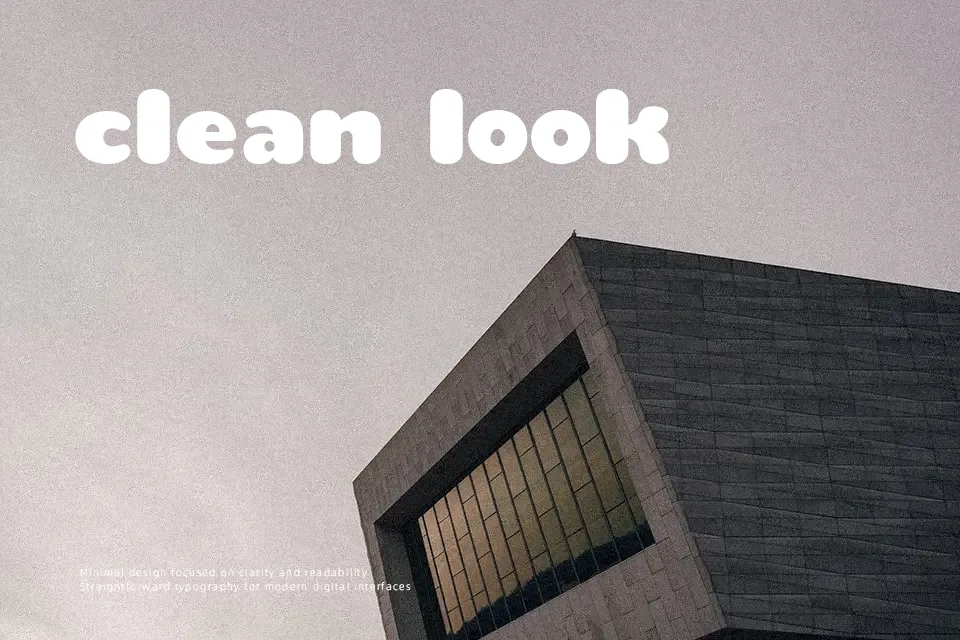 Teaspoon Font Geometric Font Preview for Poster