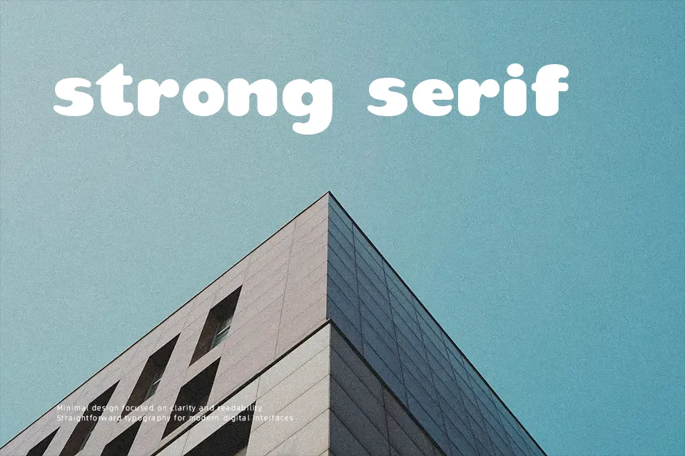 Teaspoon Font Geometric Font Preview for Logo