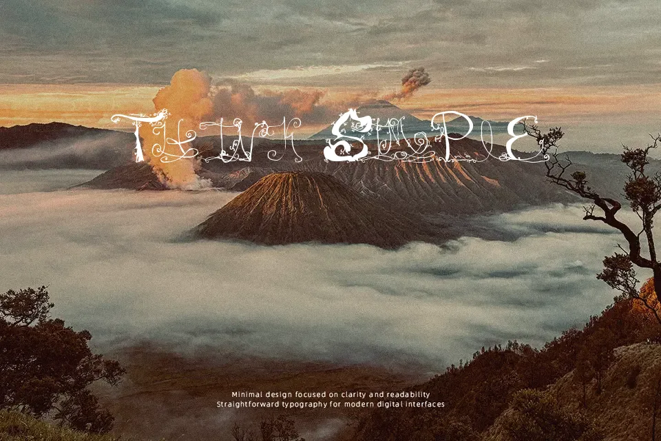 Teenage Fantasy Romance Novel Font Font Preview for Romantic Poster