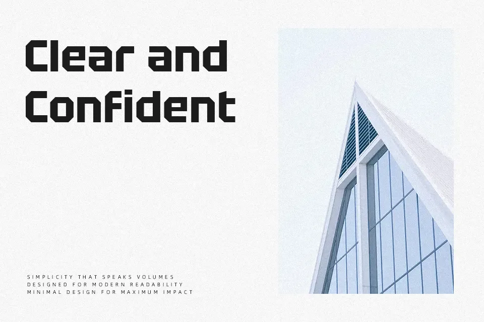 Tektur Font Font Preview for Bold Headline