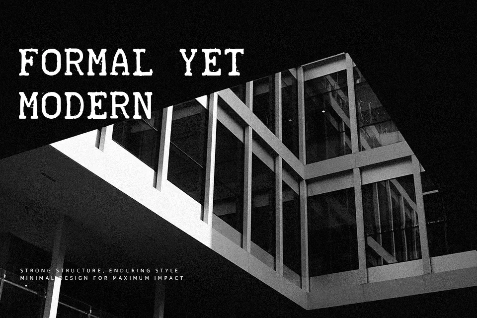 Teletype 1945-1985 Font Font Preview for Classic Headline