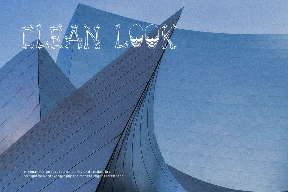 Tengkorak COE Font Font Preview for Dark Halloween
